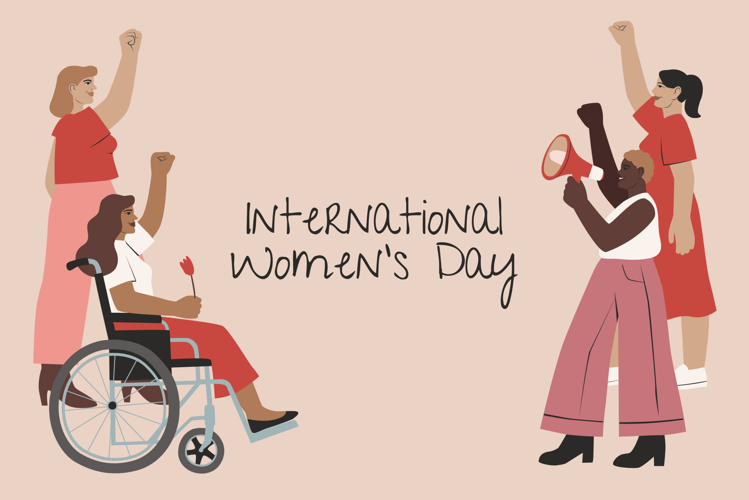 flat-international-women-s-day-background